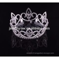 Nuptiale tiara mariage accessoires cheveux complète ronde strass couronne